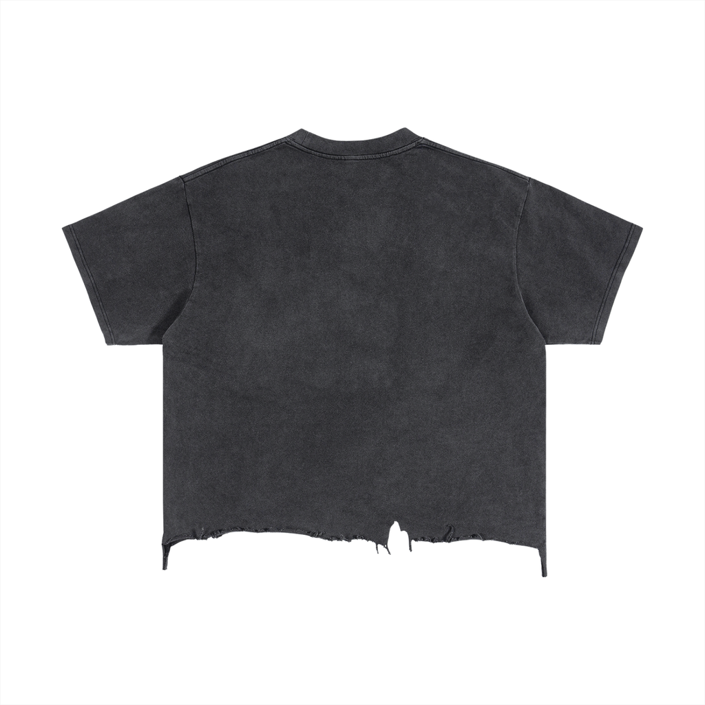 The NICE FACE Men's Boxy Distressed Hem Expressionist Tee - They're So Gothic