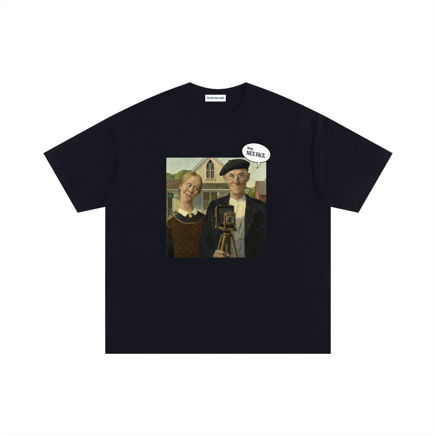 The NICE FACE Oversized Expressionist Tee - They're So Gothic